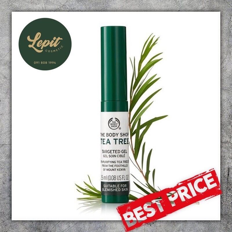 [Lepit Cosmetic] Gel Chấm Mụn The Body Shop Tea Tree Targeted Gel 2.5Ml