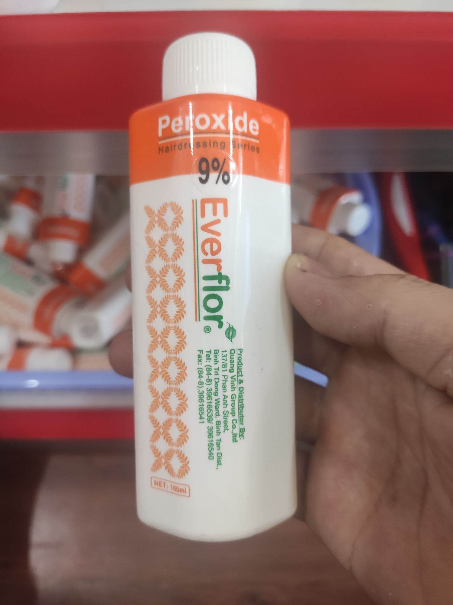 Oxy trợ nhuộm everflor 100ml