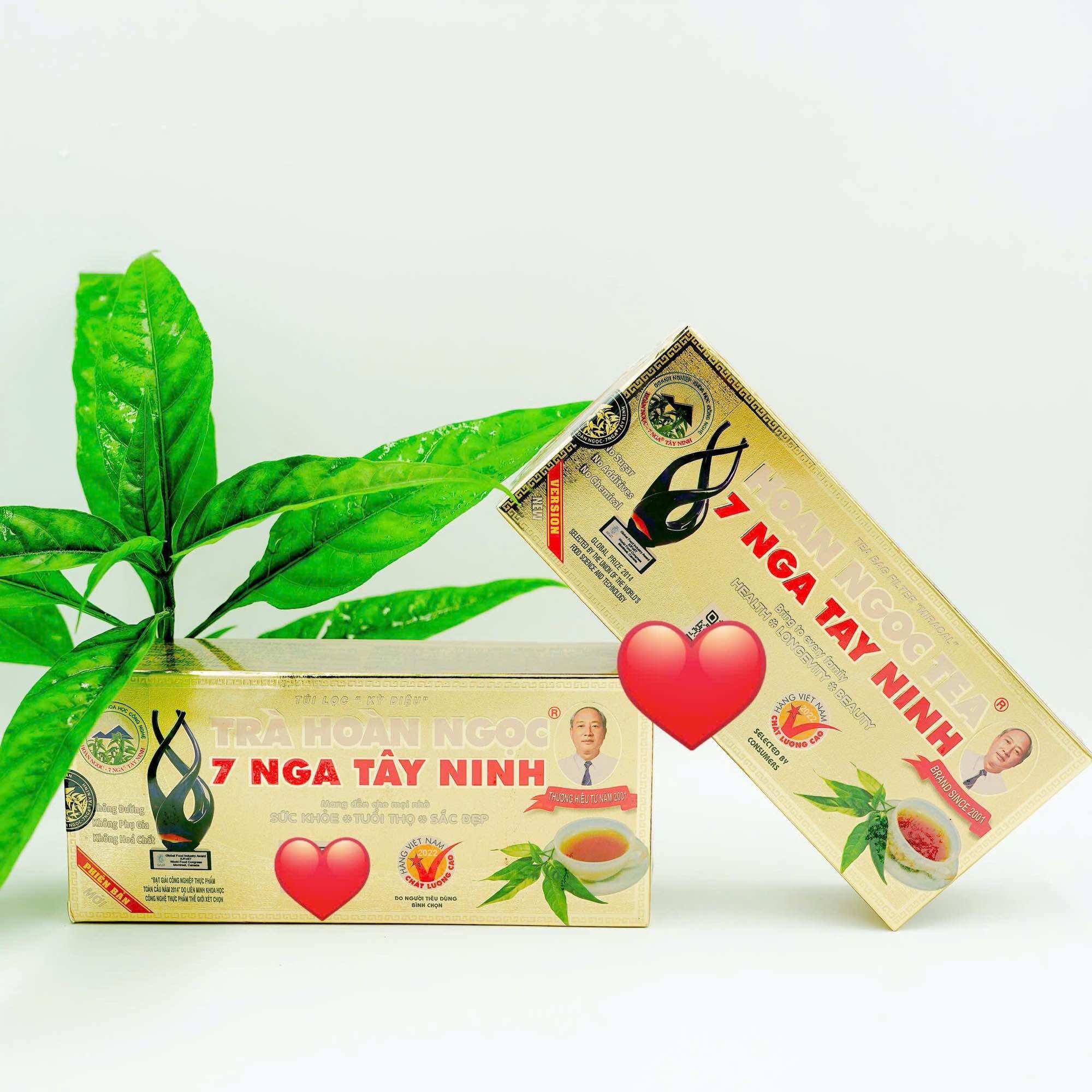 Hoan Ngoc 7 Nga Tea, Gold Box, Box of 30 Packs /120G