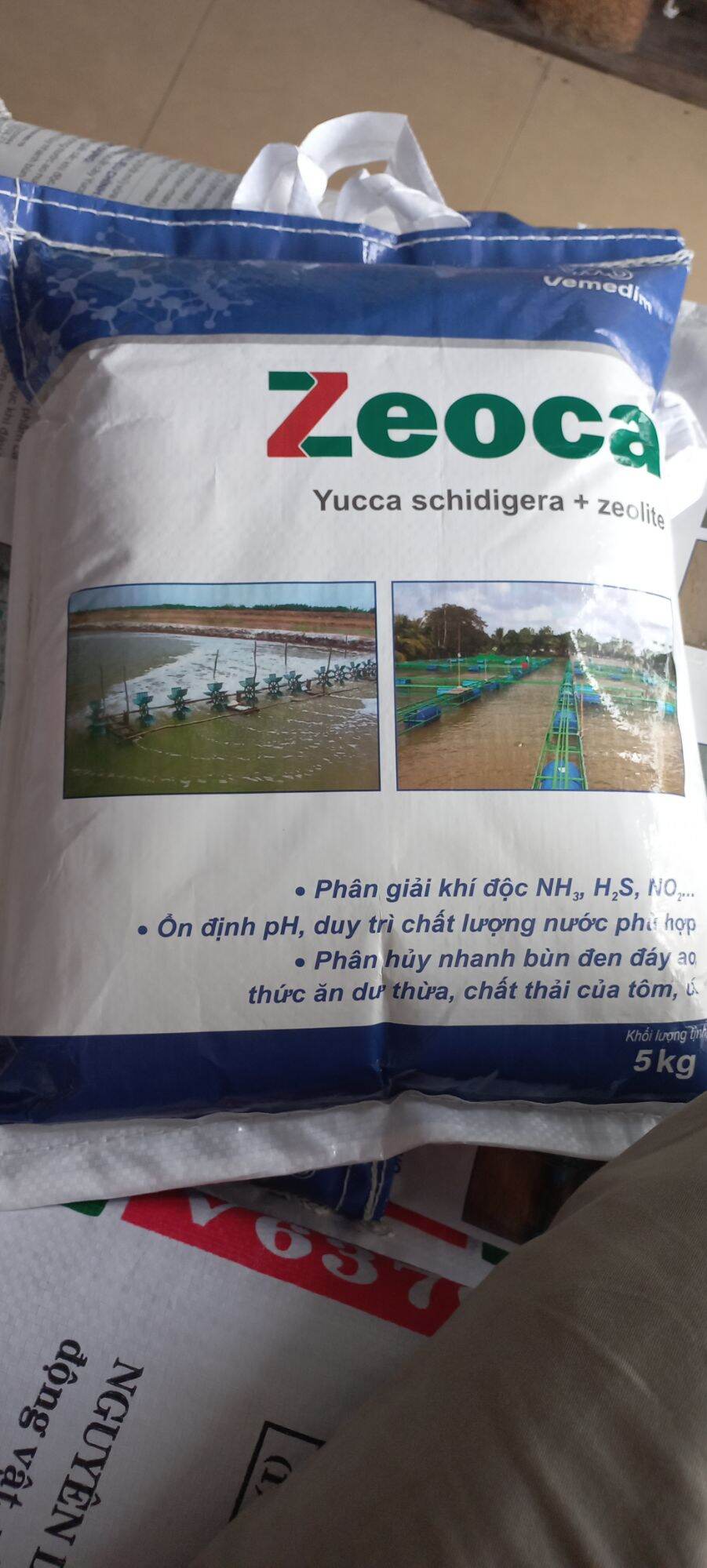 Yuca zeo hấp thu khí độc. xử lí tôm.nổi đầu, cá nổi đầu. thiếu oxy 5kg