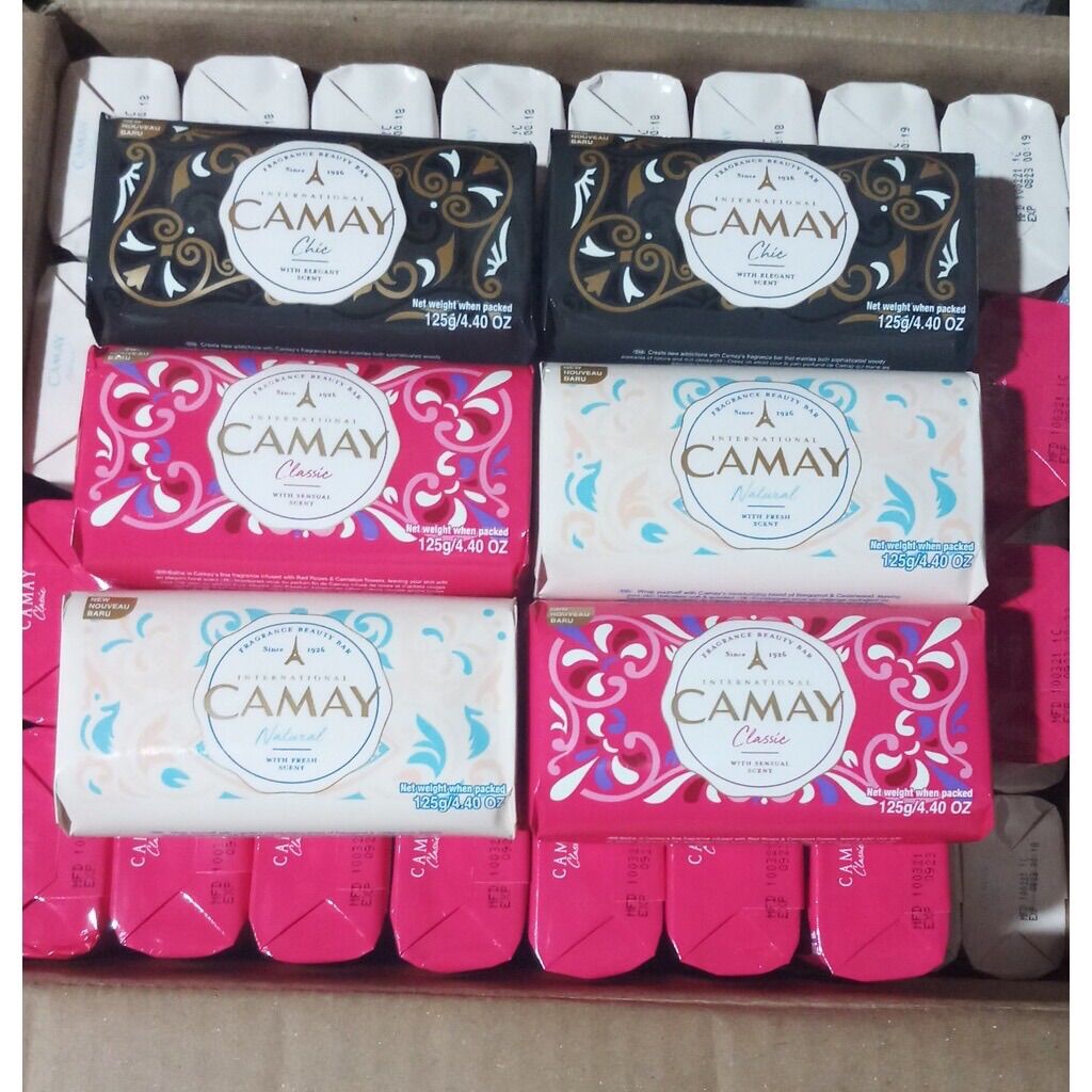 Xà bông cục Camay màu đen 125g