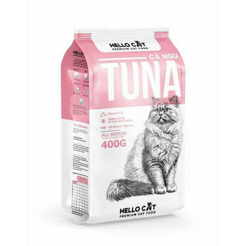 Hạt hello cat túi 400g - thức ăn hạt khô cho mèo