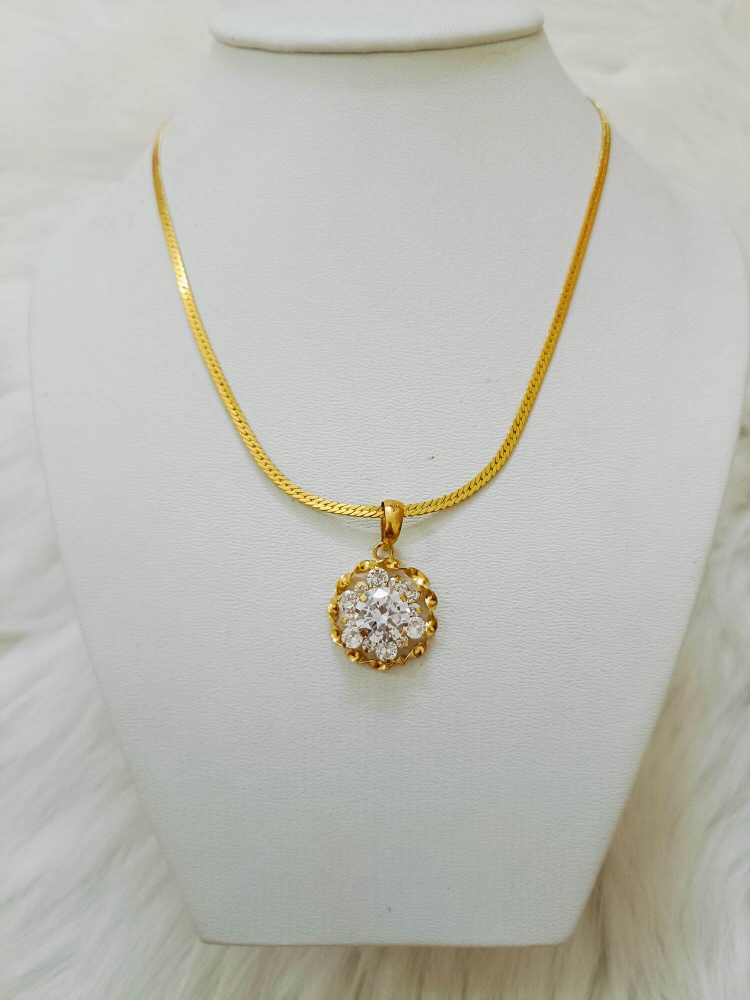 Dây chuyền nữ vàng non có mặt