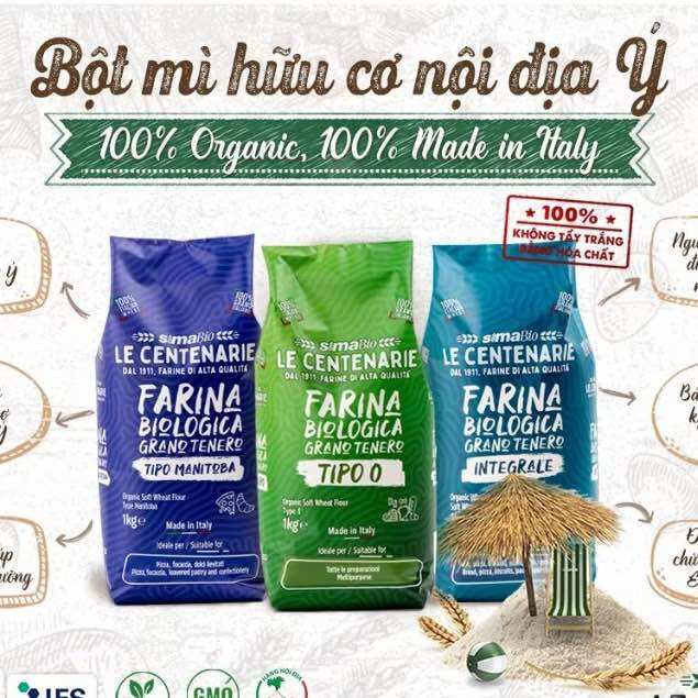 Bột mì hữu cơ Sima Le Centenarie Organic
Wheat Flour - 1kilogam