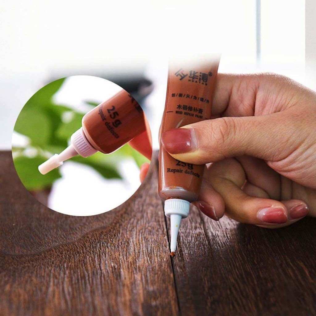 [Đủ Màu] Tuýp Keo Màu Che Khuyết Điểm Nội Thất, Sửa Chữa Đồ Gỗ Nội Thất, Sàn Gỗ, Che Vết Xước Gỗ, Cửa Nhôm