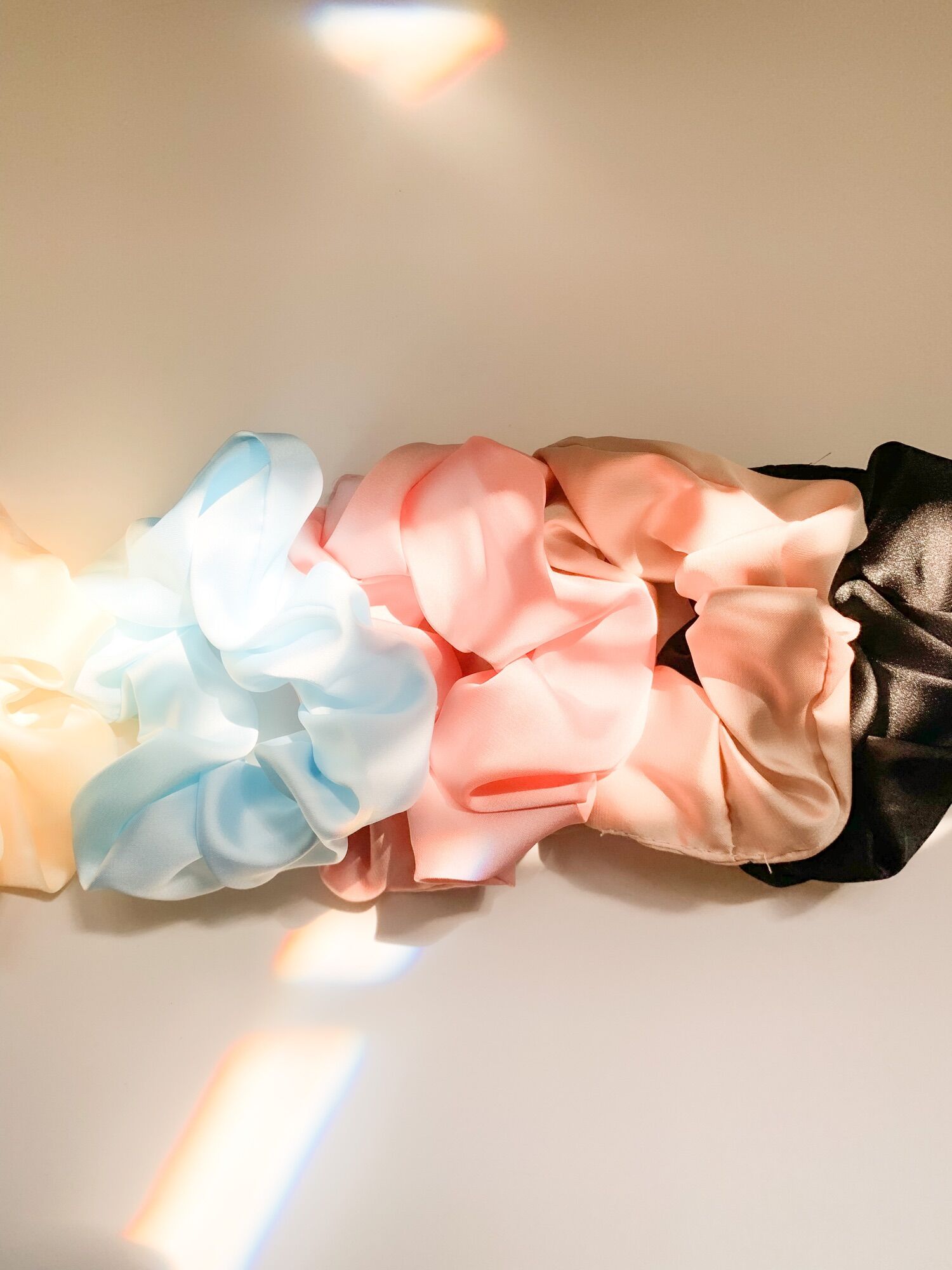 Cột tóc lụa crepe satin (có 5 màu)
