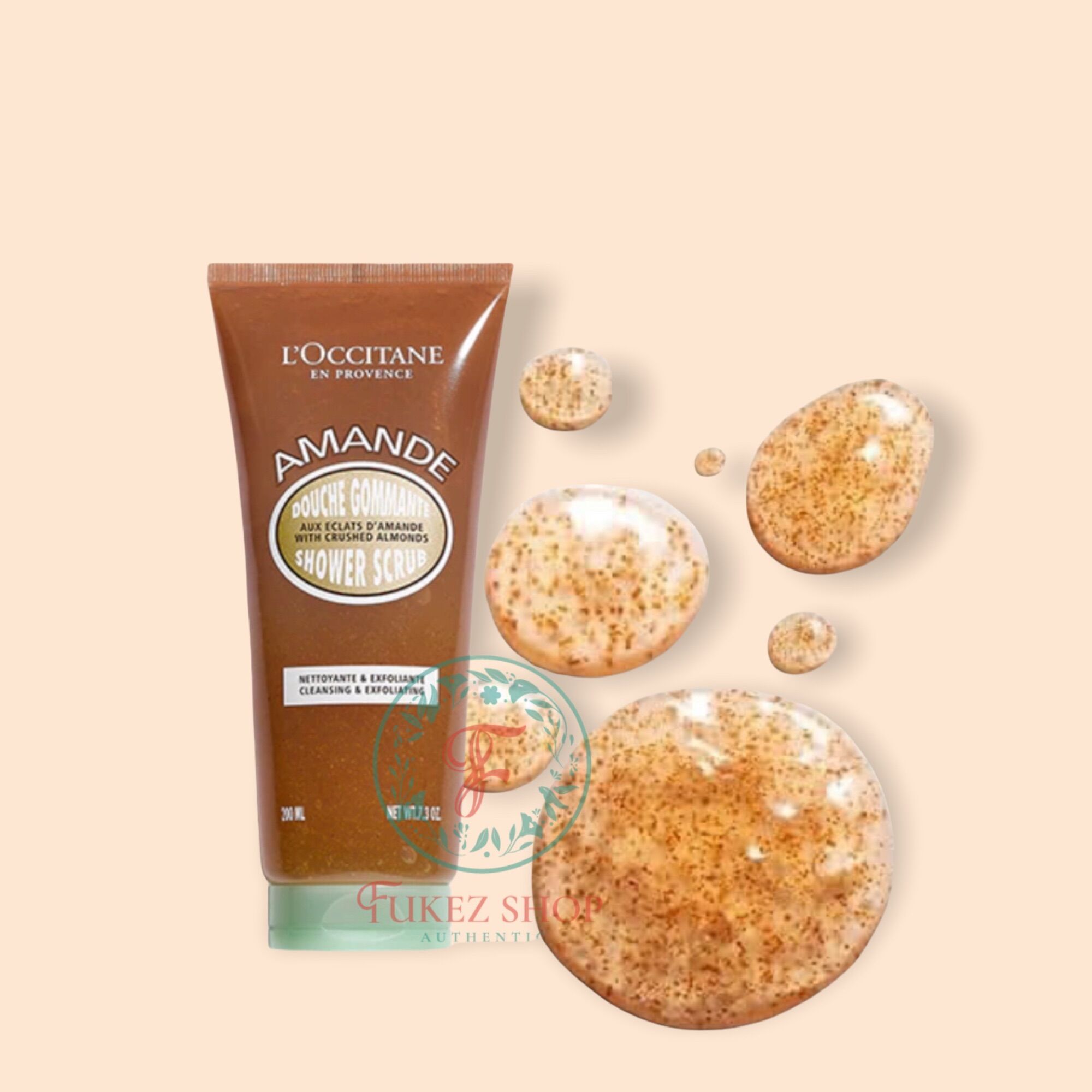 Tẩy da chết kiêm sữa tắm mịn da hoàn hảo Loccitane Amande 200ML- Đức