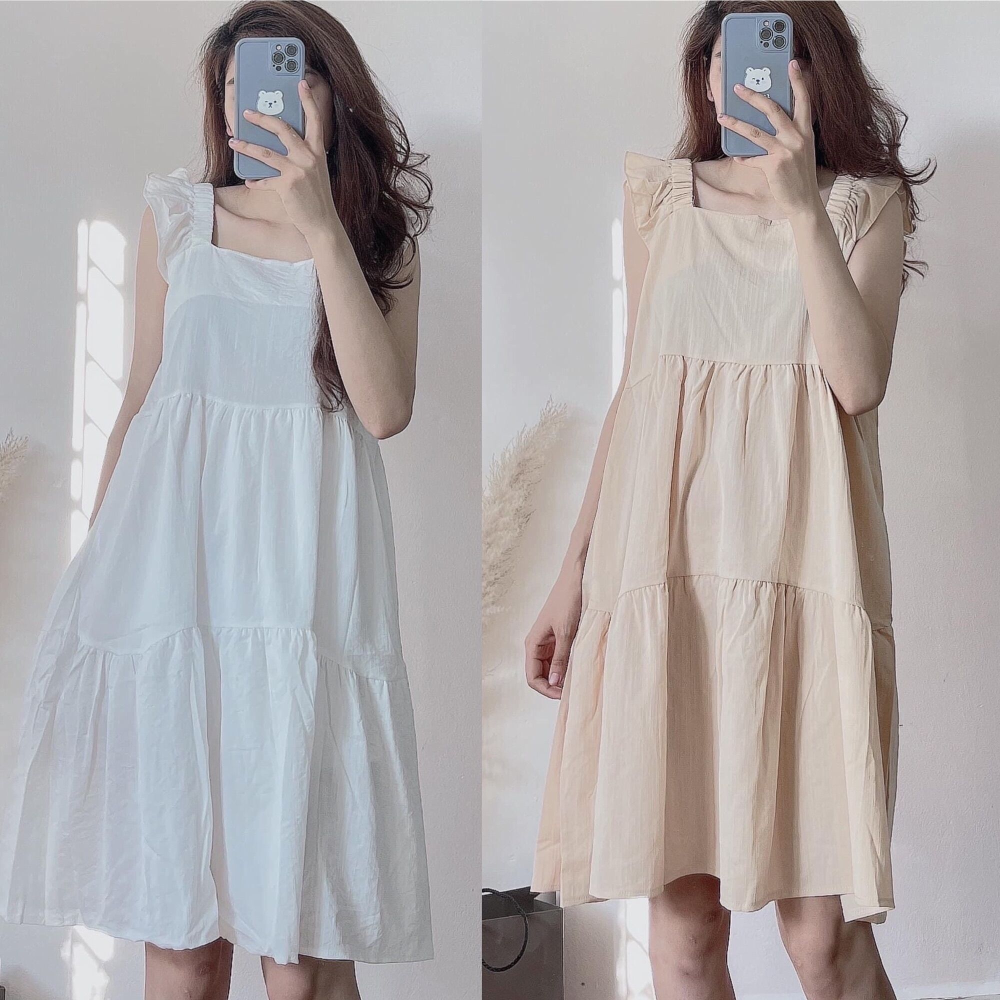 Đầm-váy cánh tiên 2 màu mã 1240