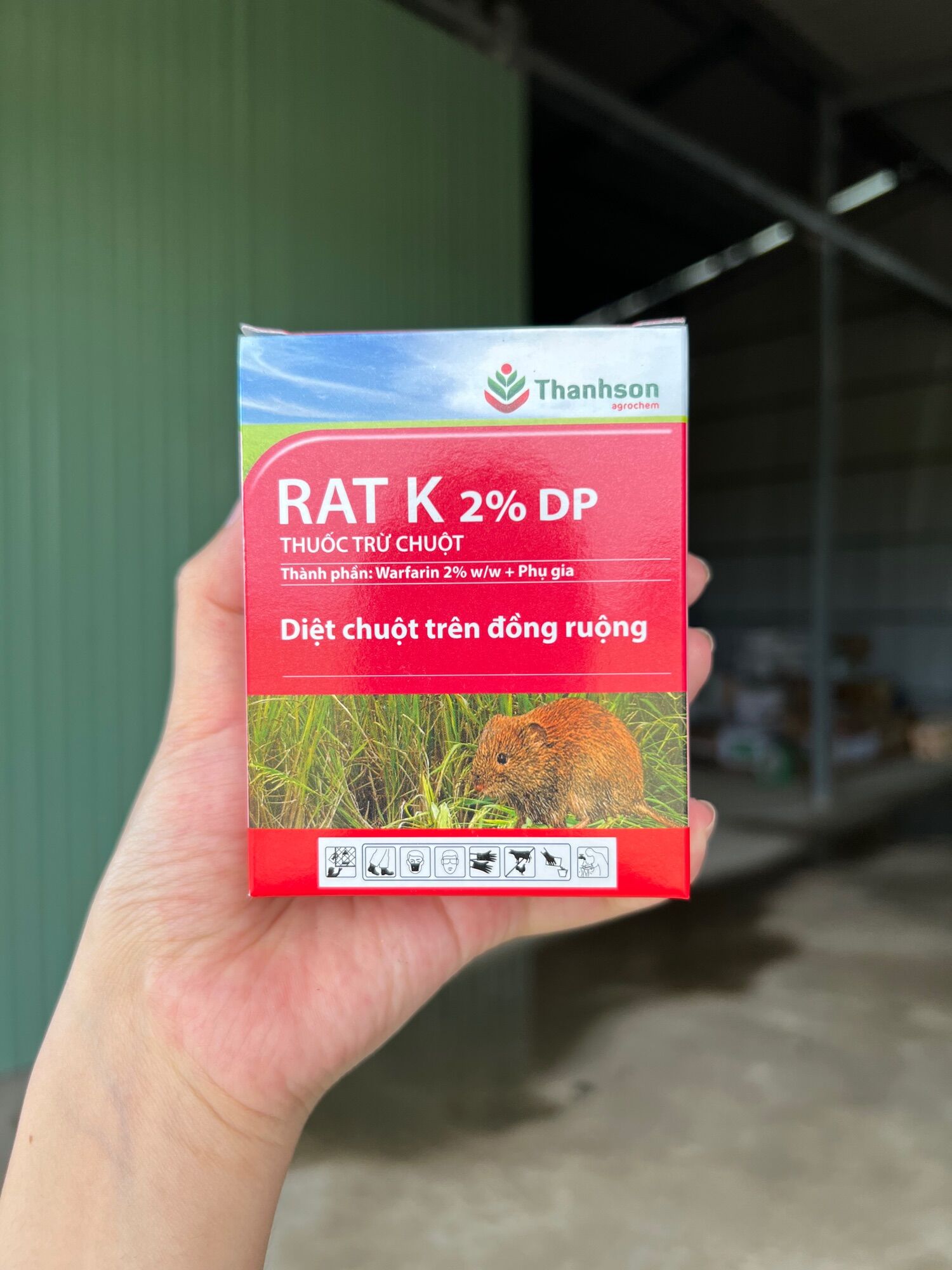 Thuốc trừ chuột rat k 2% dp 10g - thanh sơn