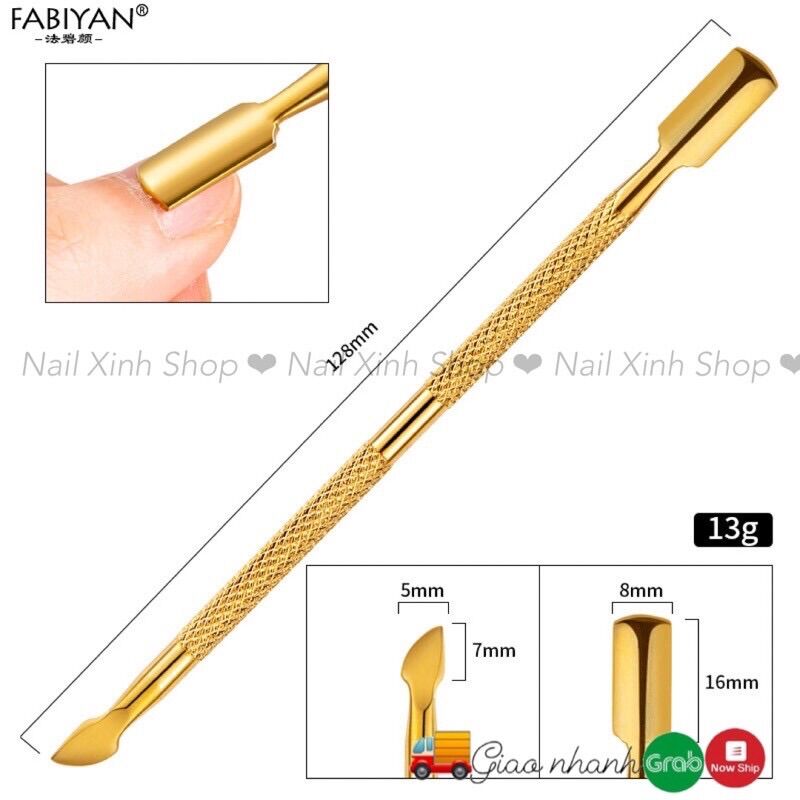 Cây sủi da, đẩy da inox, dung cụ nail cao cấp (2 đầu đa dụng, tiện lợi)