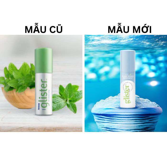Nước xịt thơm miệng Glisters Mint thơm mát bảo vệ răng miệng