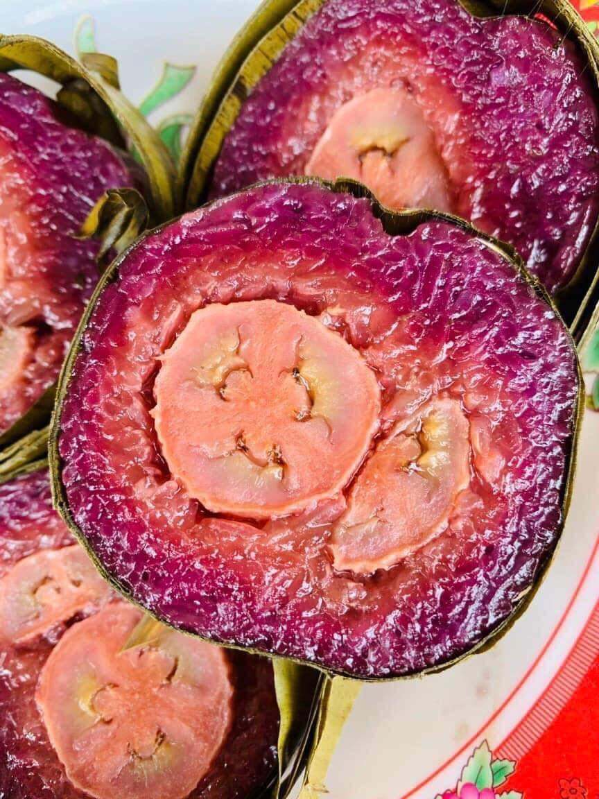 Bánh tét chuối trái Bến Tre - Nếp rất béo dẻo thơm