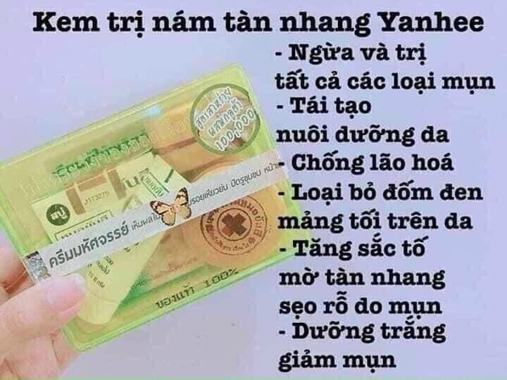 BỘ TRỊ TÀN NHANG NÁM NHẸ YAHEE THÁI LAN