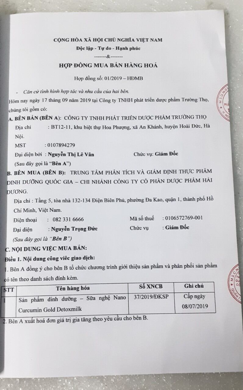 Sữa nghệ nano curcumin gold 150gr
