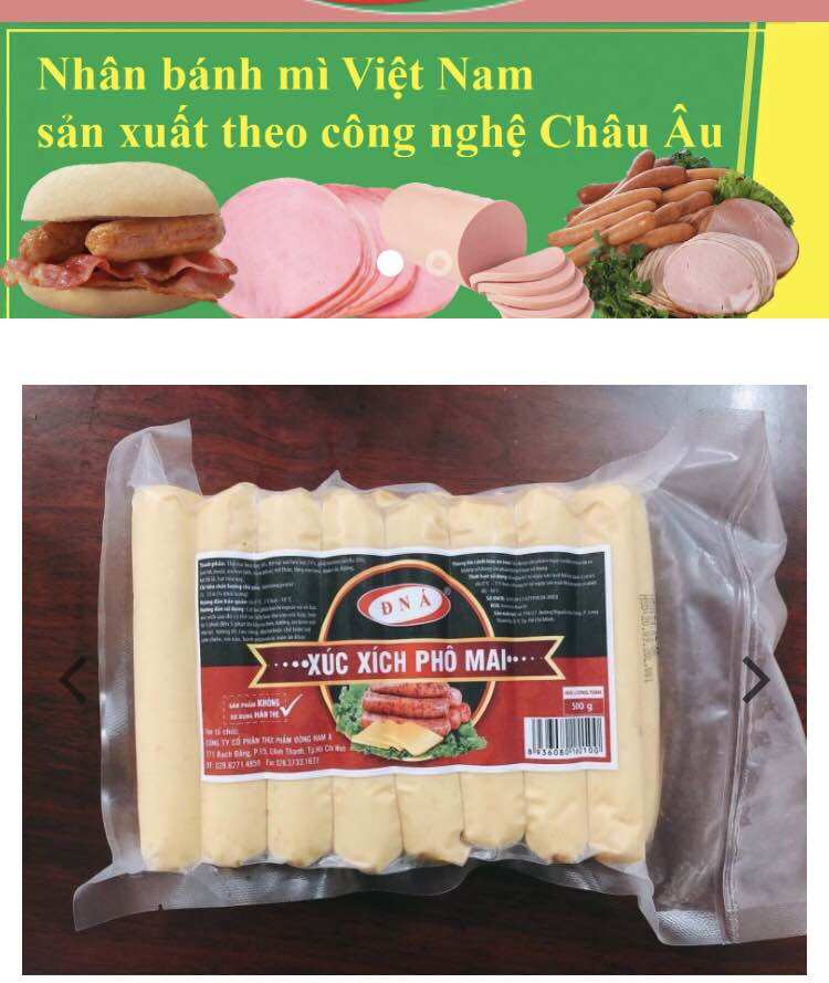 Xúc xích phô mai 500g