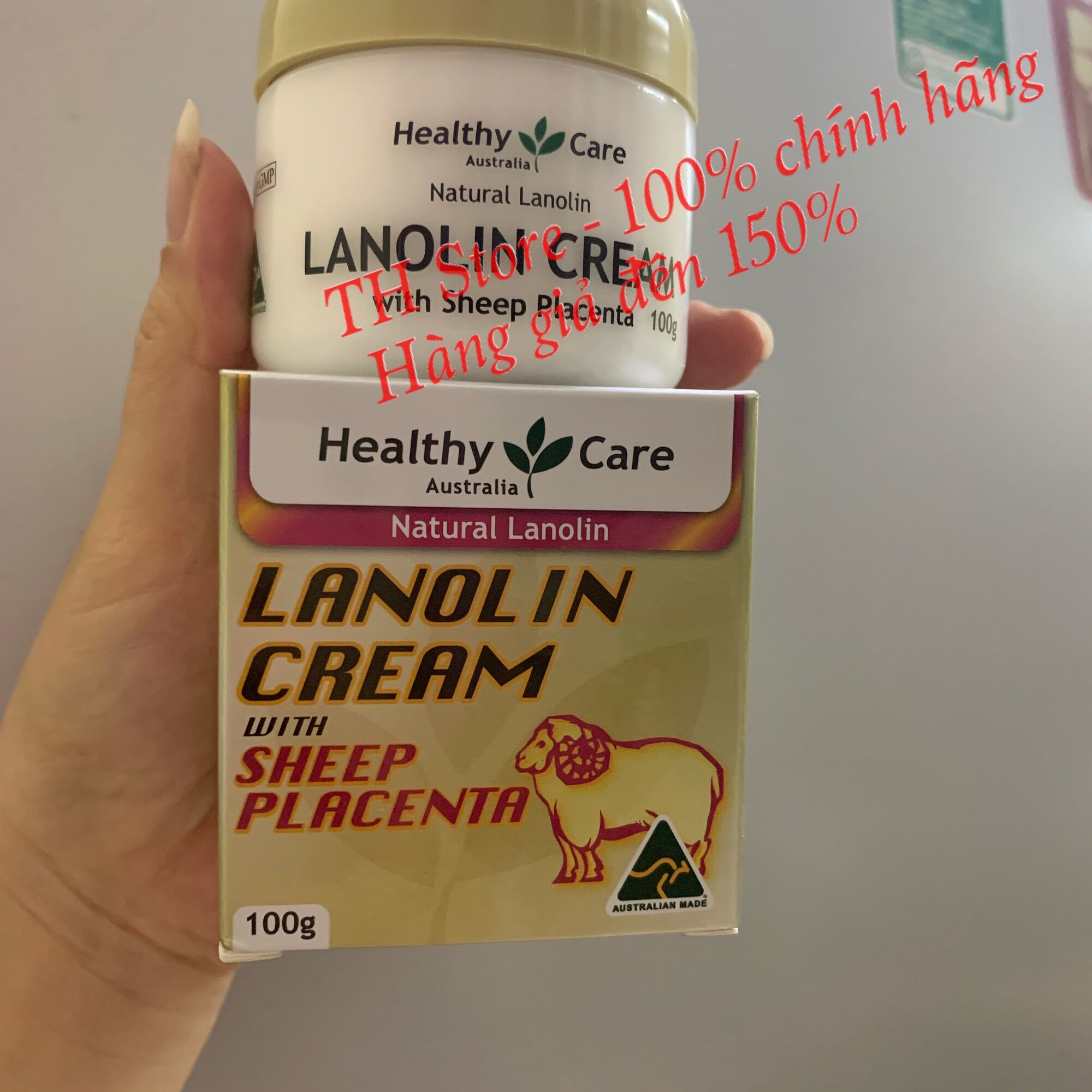 Có Bill, Kem dưỡng trắng da tinh chất nhau thai cừu Úc Healthy Care Lanolin Cream with Sheep Placenta