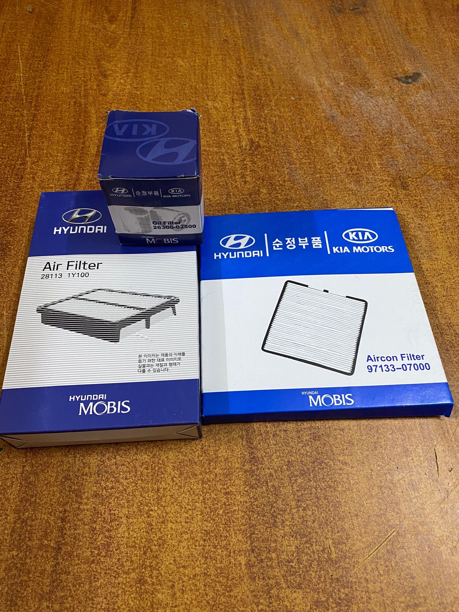 Combo 3 lọc kia morning - lọc dầu nhớt - lọc gió động cơ - lọc gió điều hoà