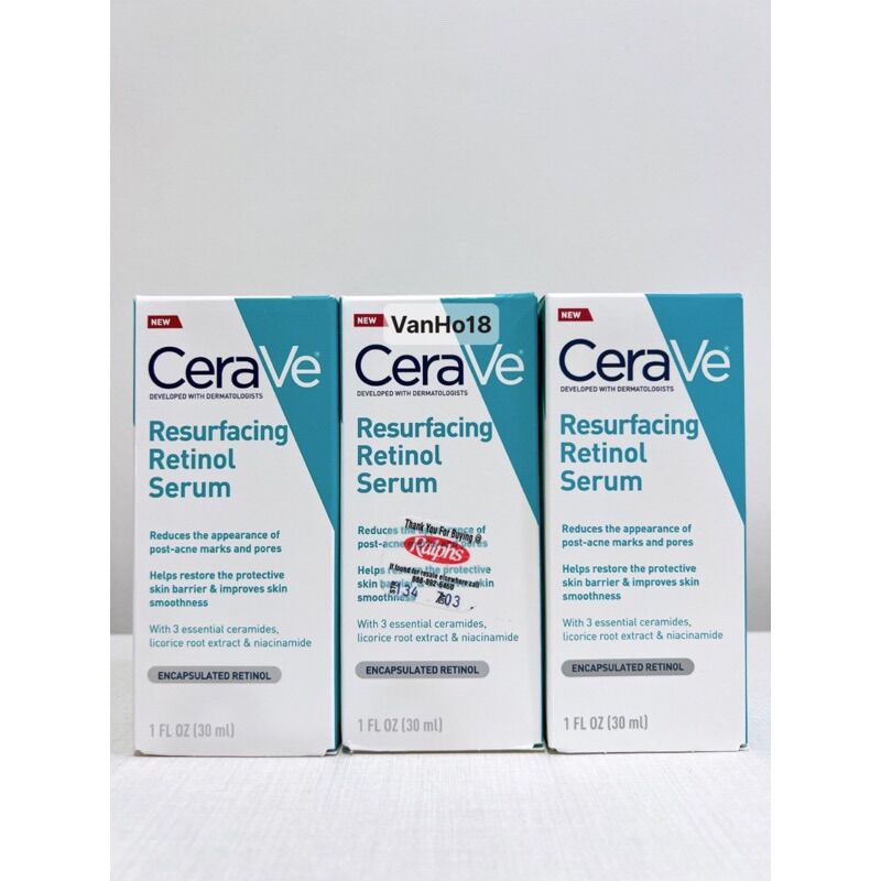 Tinh chất Serum tái tạo da CeraVe Resurfacing Retinol Serum