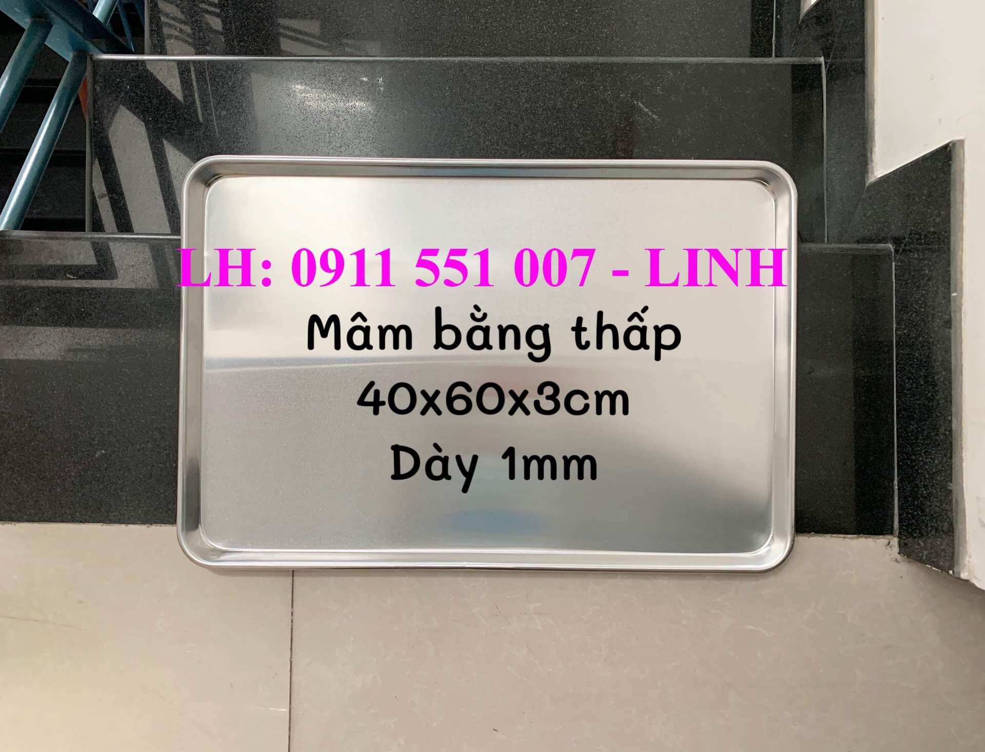 Mâm nướng nhôm đúc 40 x 60 cm