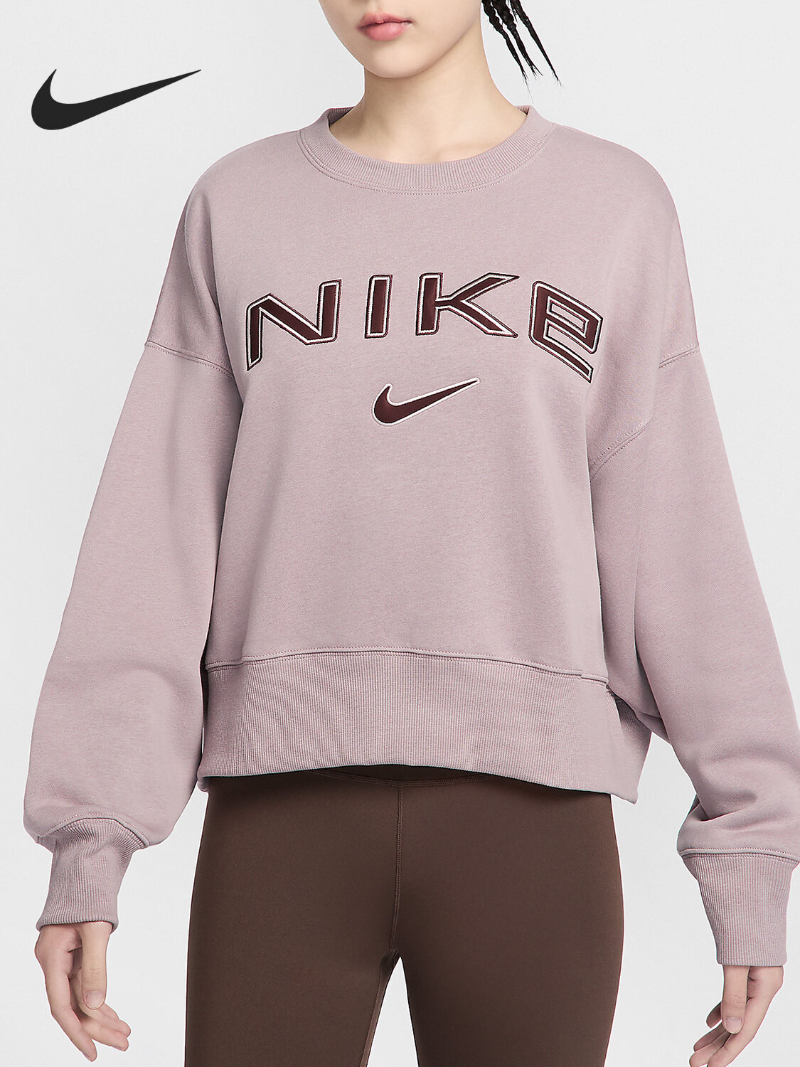 Nike | Round Collar Loose Sport Fleece Hoodie - Thương hiệu Nike Giá 1,393,000 Đồng*Miễn phí vận chuyển