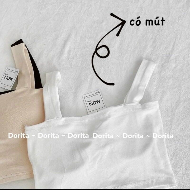 Áo 2 dây bản to có mút ngực