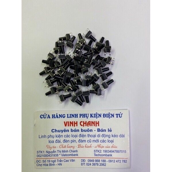 50 công tắc chíp 4 chân 6x6x17