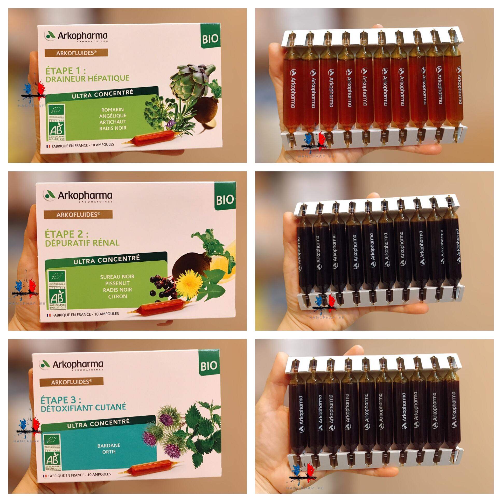 Detox Gan Thận Da Arkopharma 30 ngày hàng nội địa Pháp