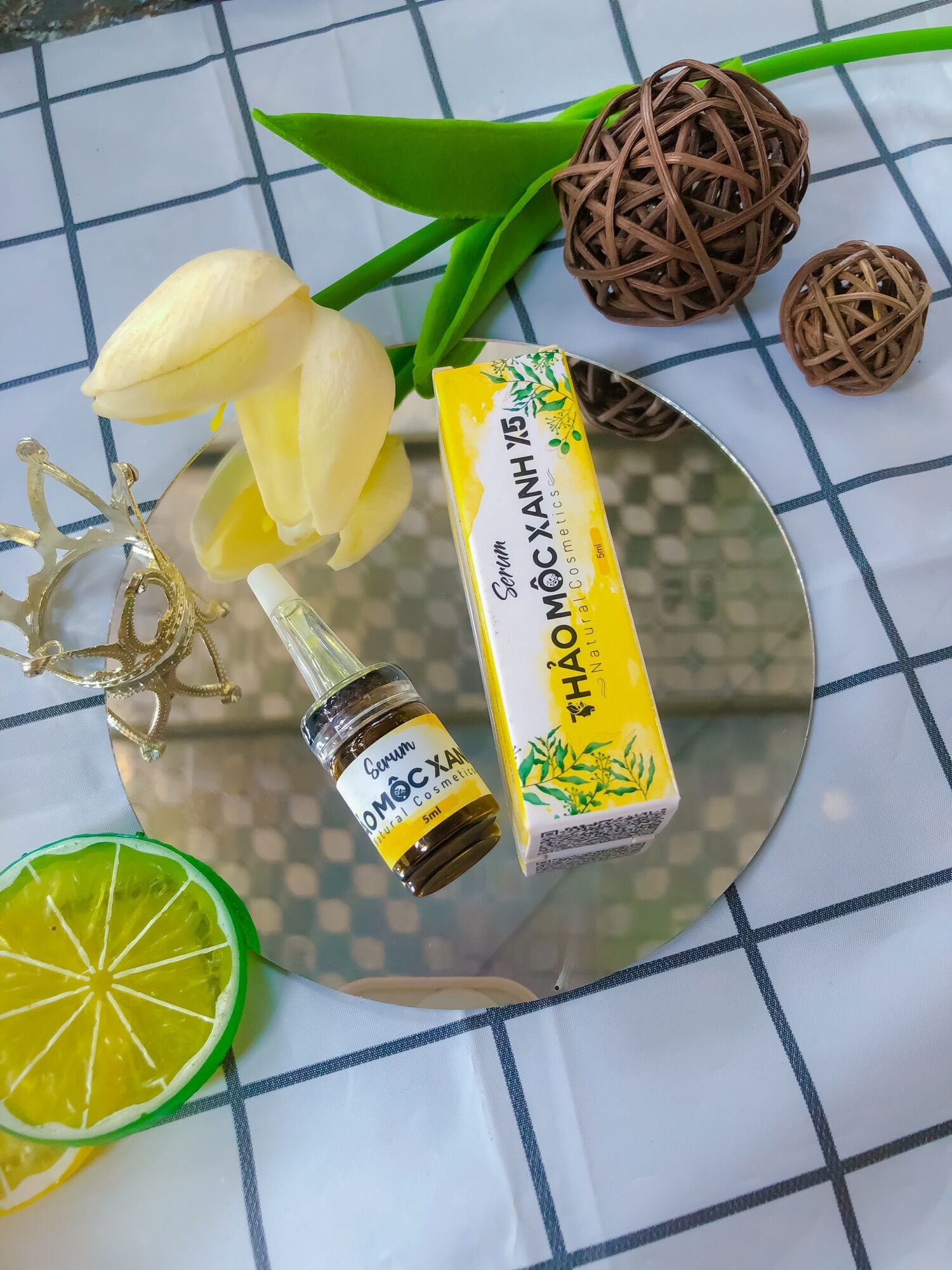 Serum Thảo Mộc Xanh x5 - Dưỡng Da (2lọ vàng)