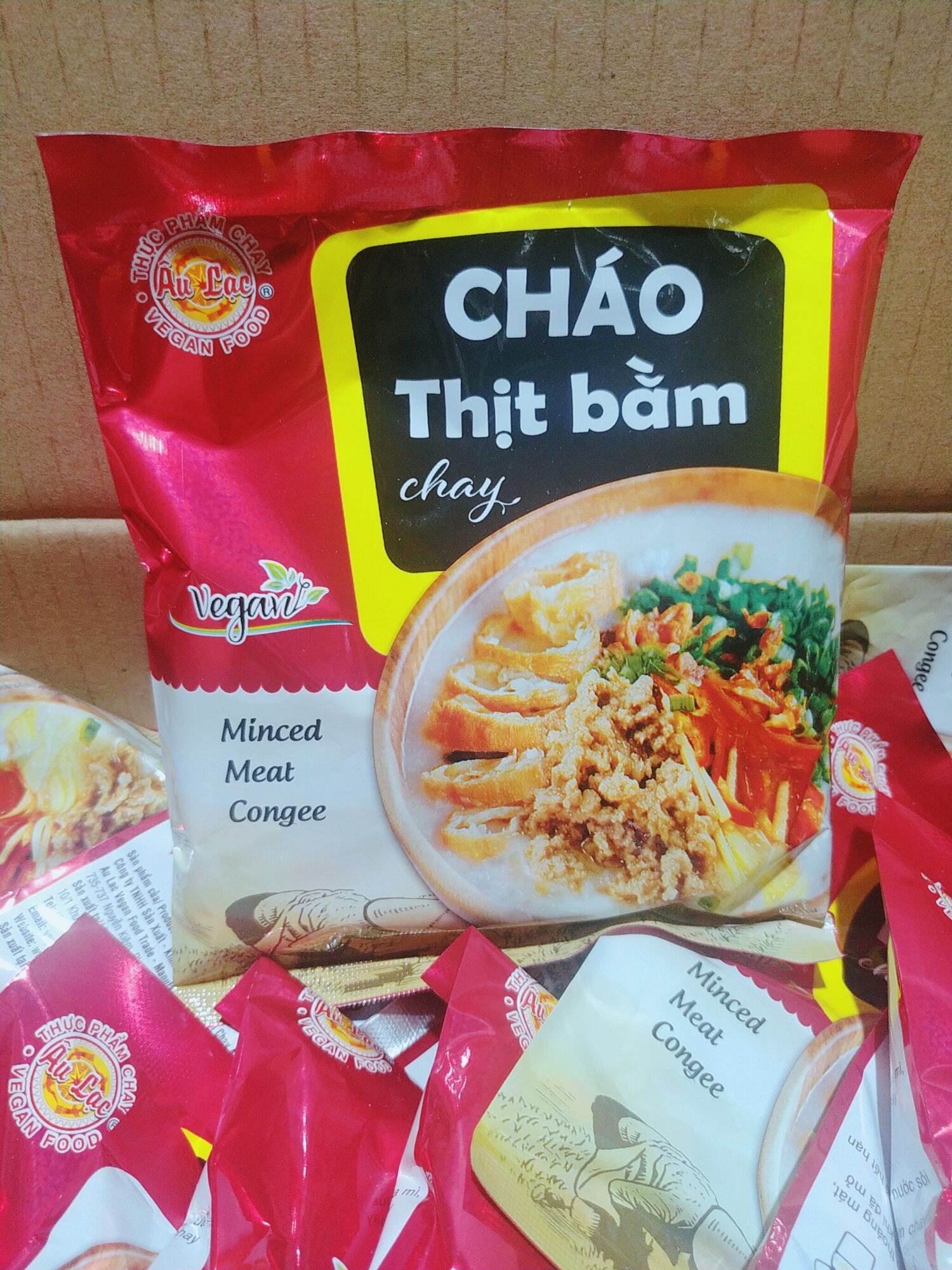 Cháo thịt bằm chay âu lạc 30 gói 1 thùng