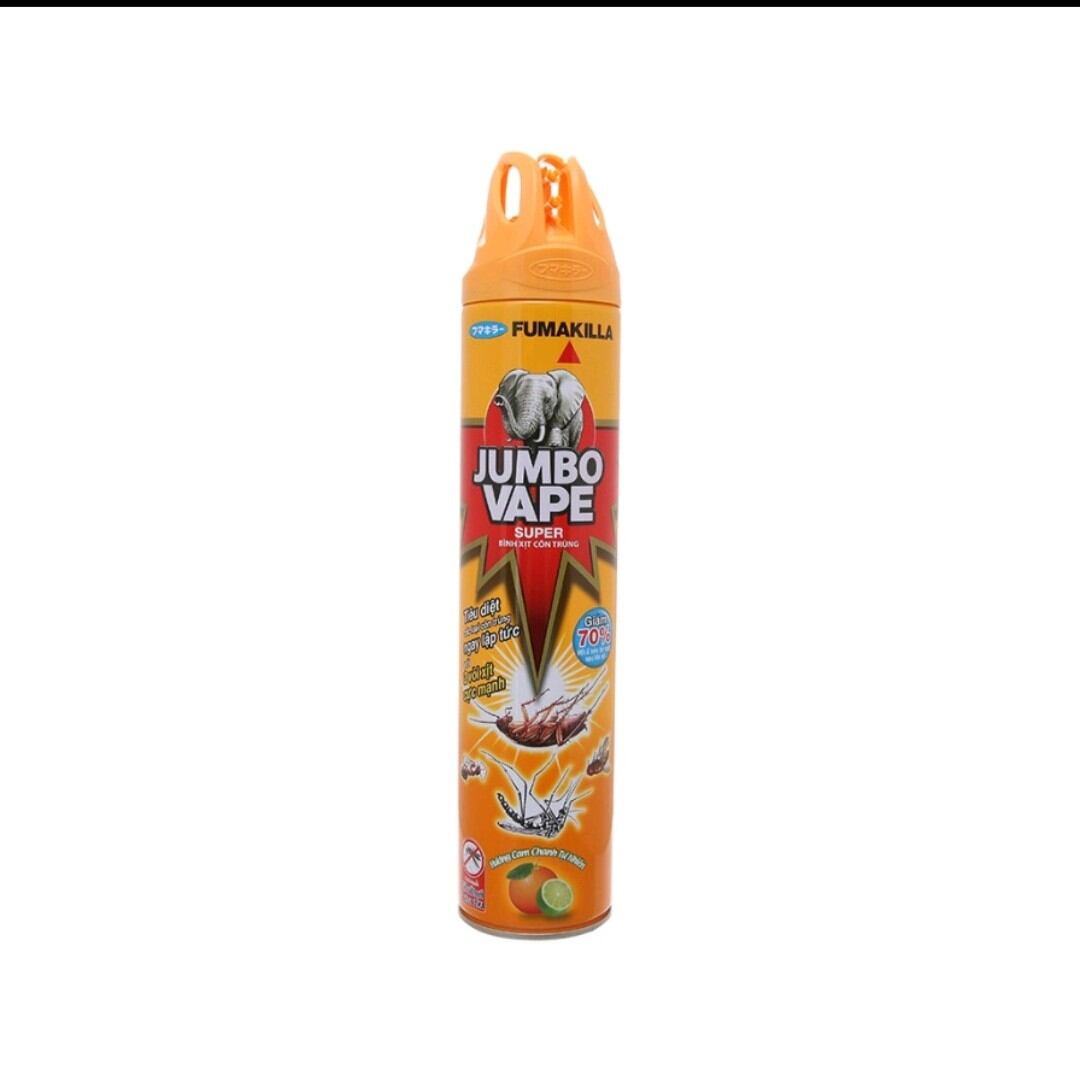 Xịt muỗi Jumbo vape 600ml cam chanh
