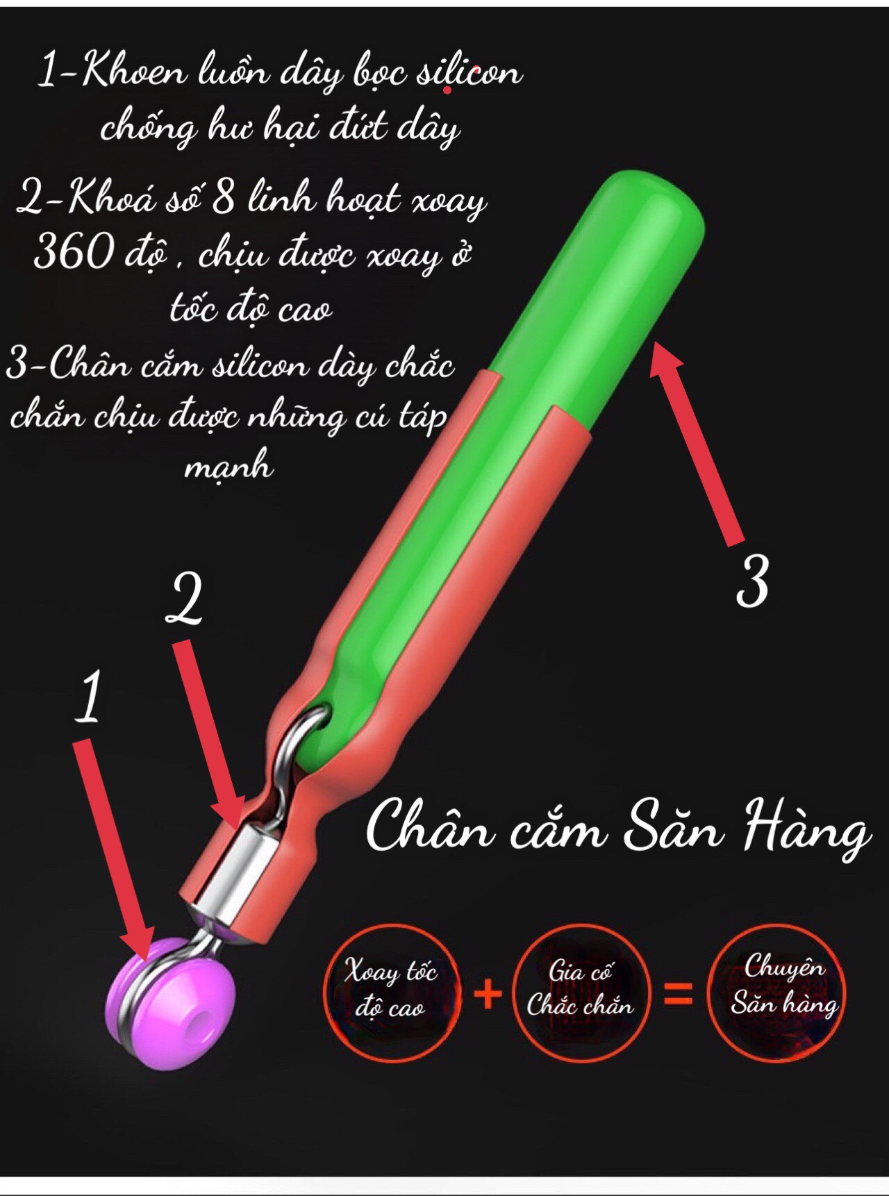 Chân cắm phao săn hàng cao cấp độ bền cao