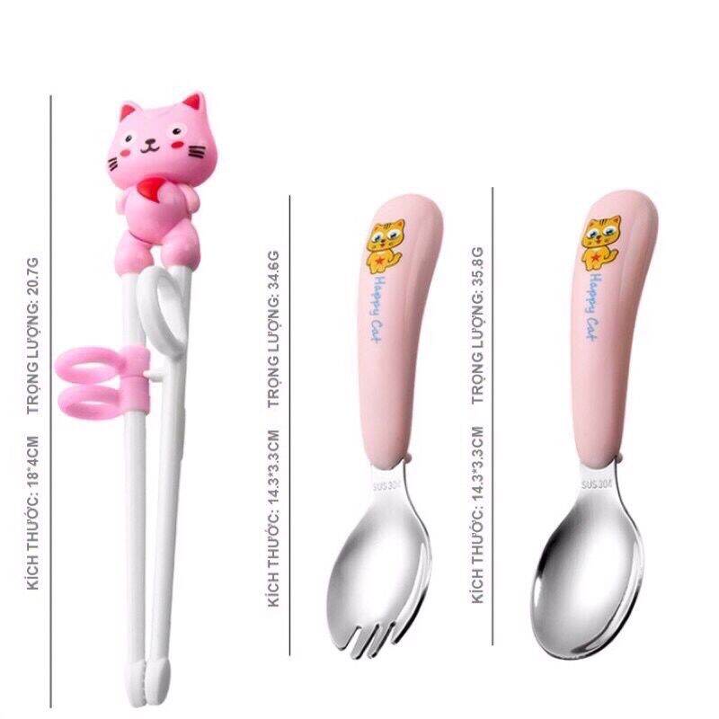 bộ thìa đũa cho bé tập ăn