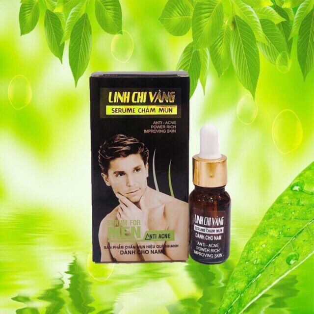 Serum chấm mụn cho nam linh chi vàng 18ml