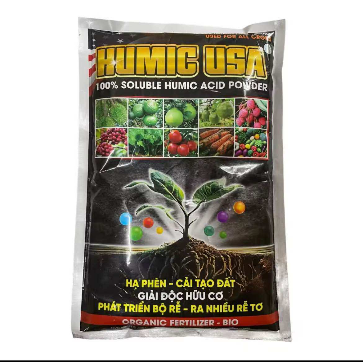PHÂN BÓN SIÊU HUMIC USA. Gói 1kg dạng bột