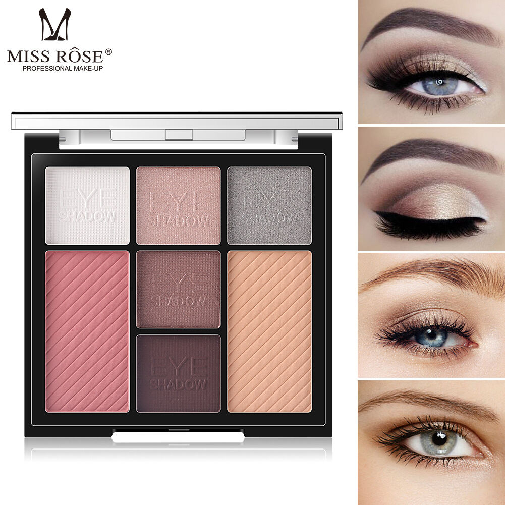 Miss Rose 7 Color Eyeshadow Blush Combination MAKEUP PALETTE thumbnail
