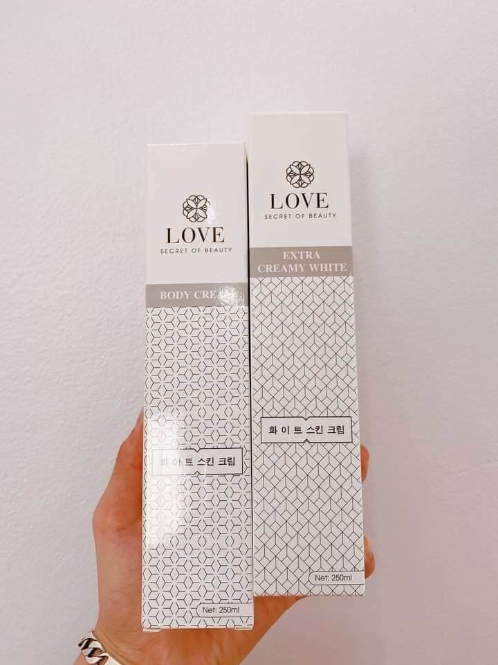 BỘ TẮM TRẮNG  LOVE CAO CẤP HÀN QUỐC