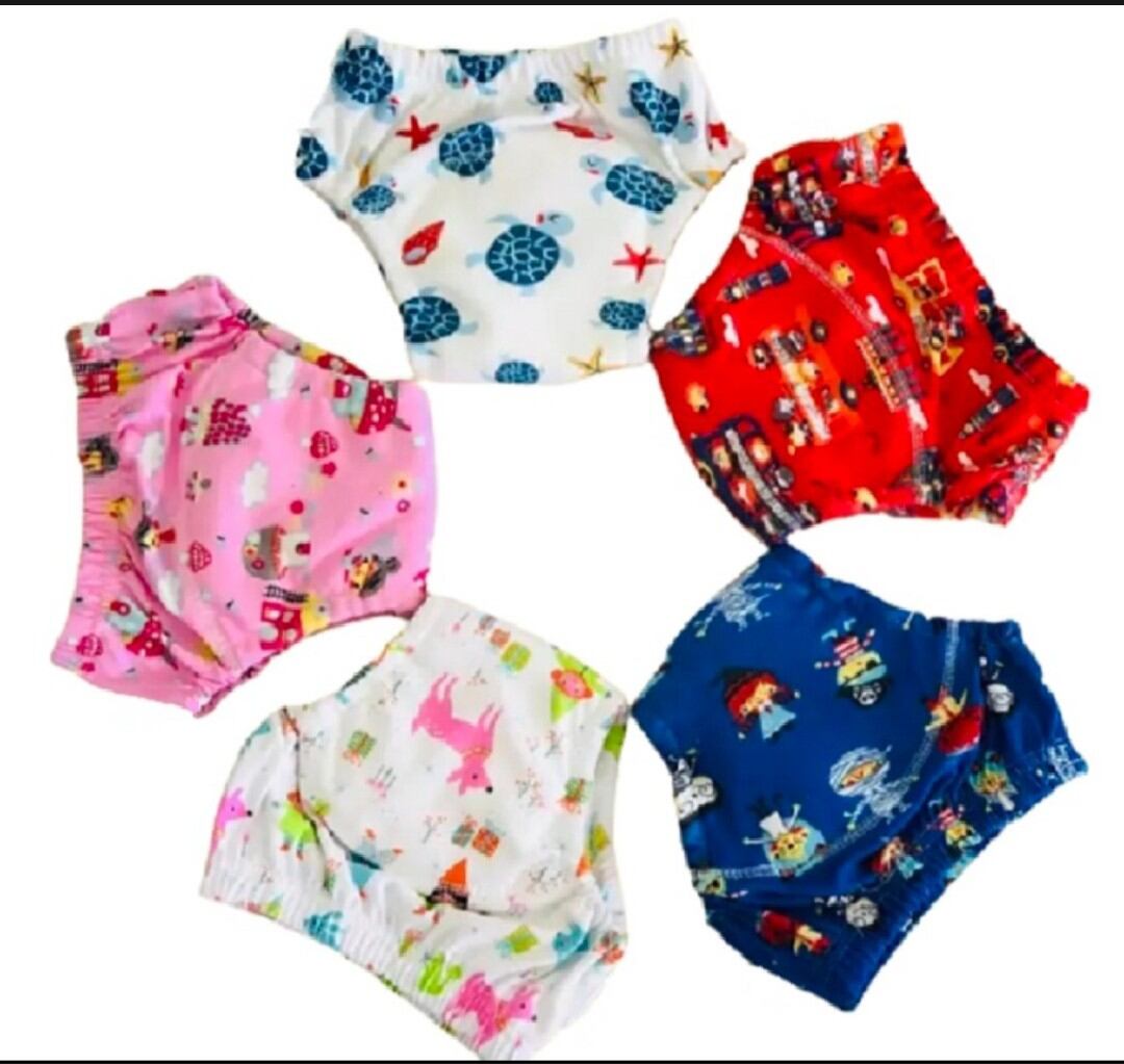 Combo 5 Quần bỏ bỉm vải quần tập luyện cho em bé từ 3-22kg