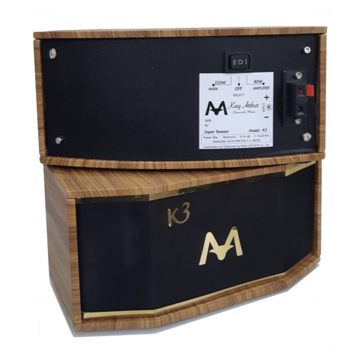 Loa treble cao cấp vỏ gỗ King Arthur Super tweeter K3 - Ghép thêm vào dàn karaoke nghe rất phê