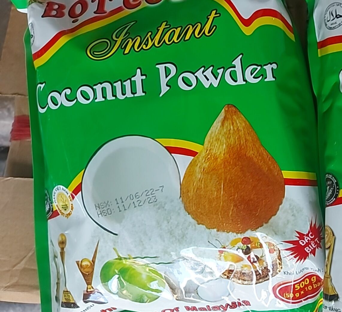 Bột Cốt Dừa MiNa Quả Đào 500g × 10 Gói.
