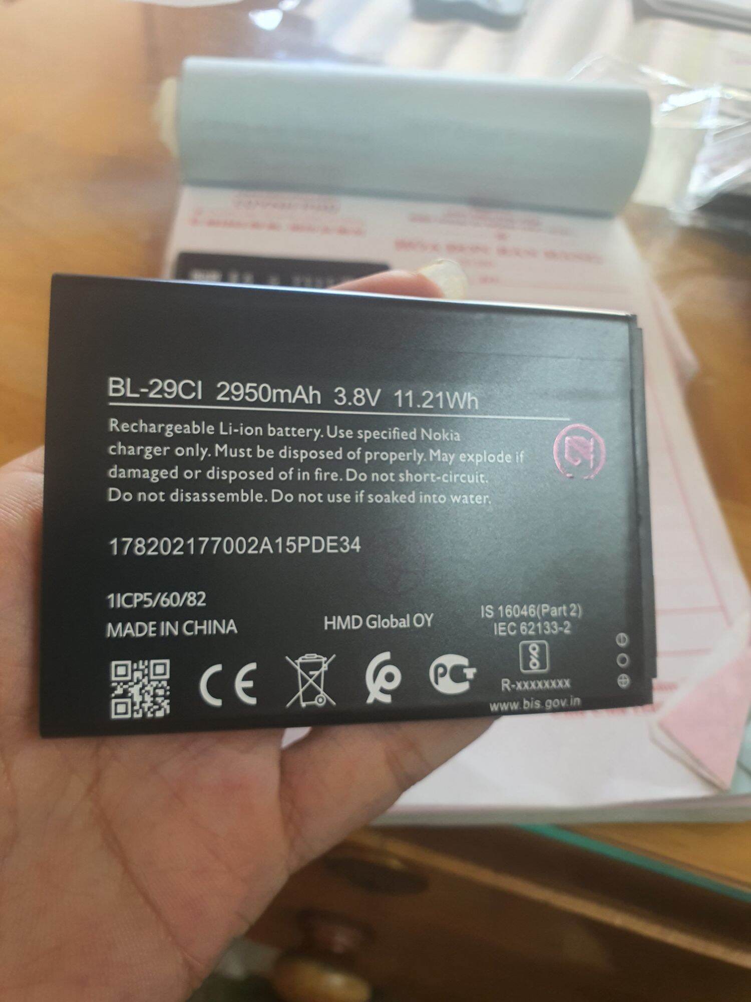 Pin nokia C20/C10 itel A26 BL-29CI 2950mAh bao test