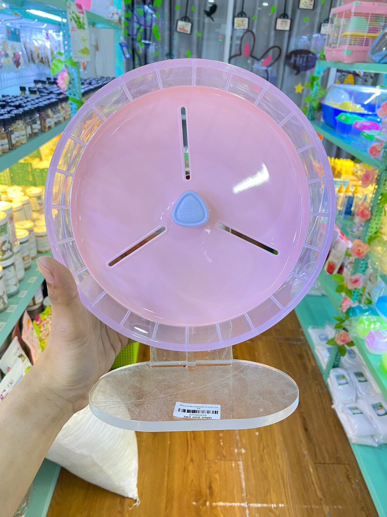 🔥 Wheel Bucatstate 21cm Chống Ồn cho Hamster