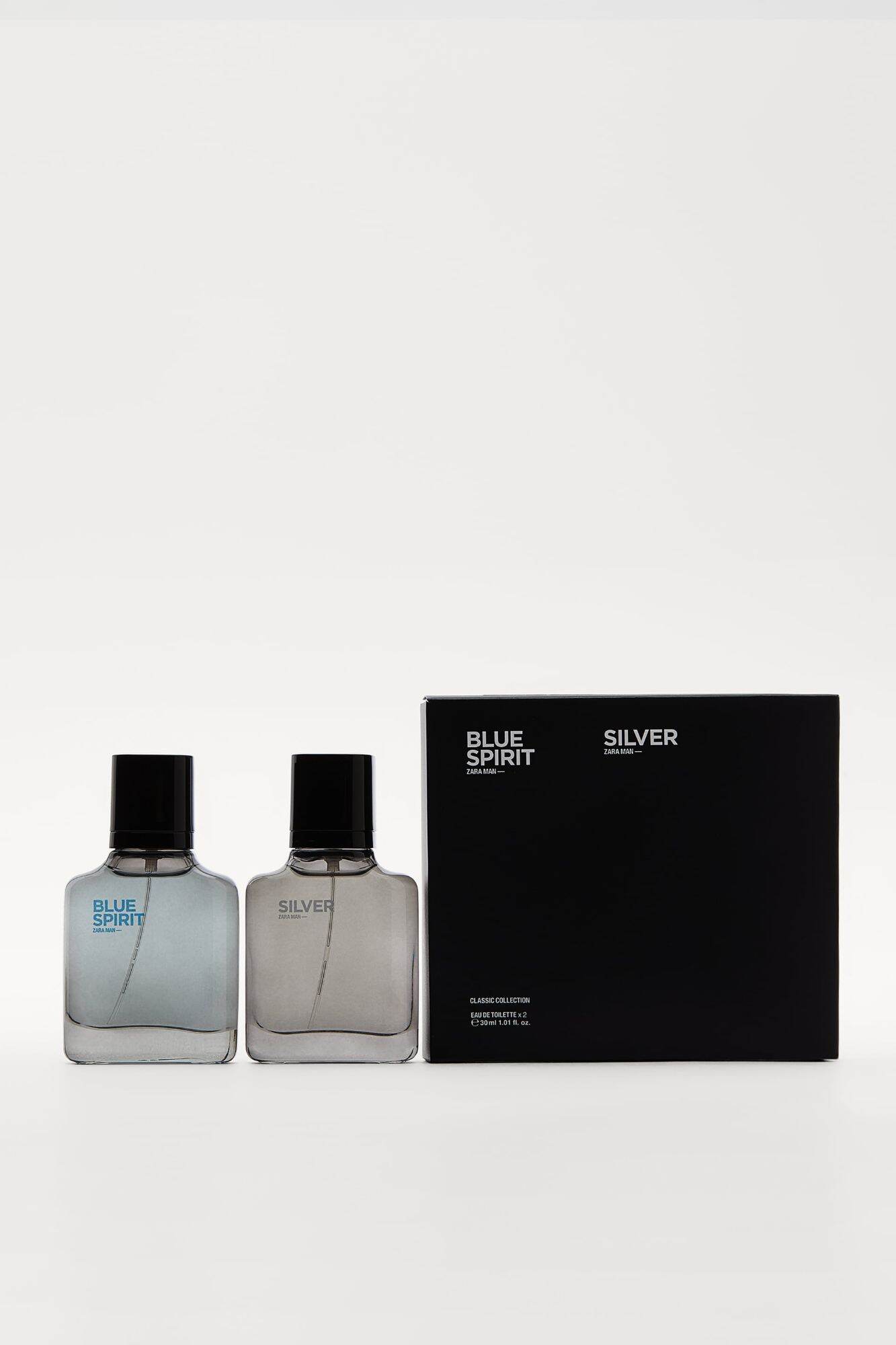 Set nước hoa nam zara man blue spirit + zara man silver edt 30 ml