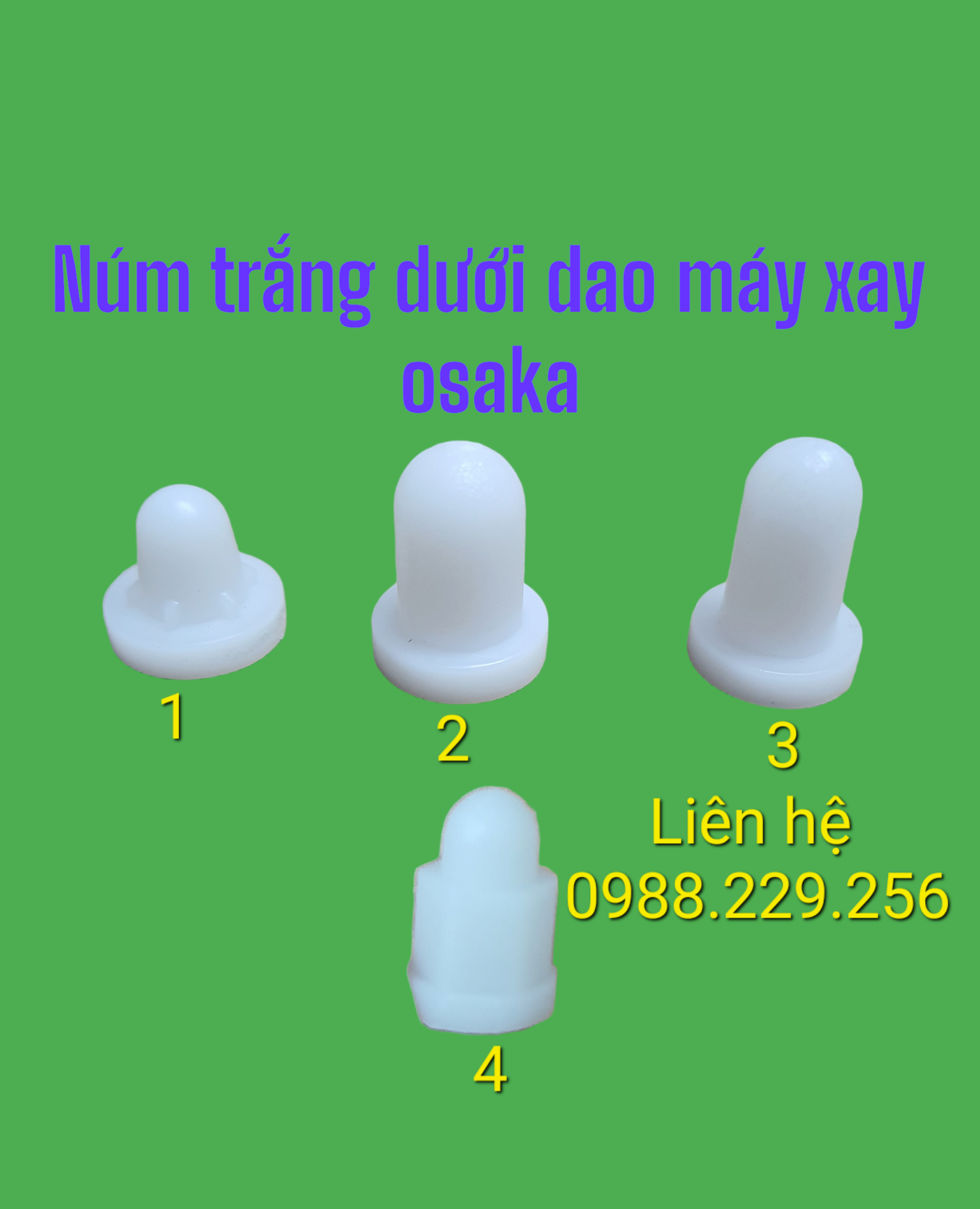Linh kiện máy xay osaka- Núm nhựa trắng / nút trắng dưới dao máy xay osaka
