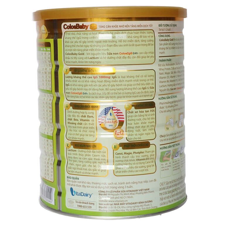 Sữa Colos Gold 2+ 800gr (quét mã tích xu,date 2026)