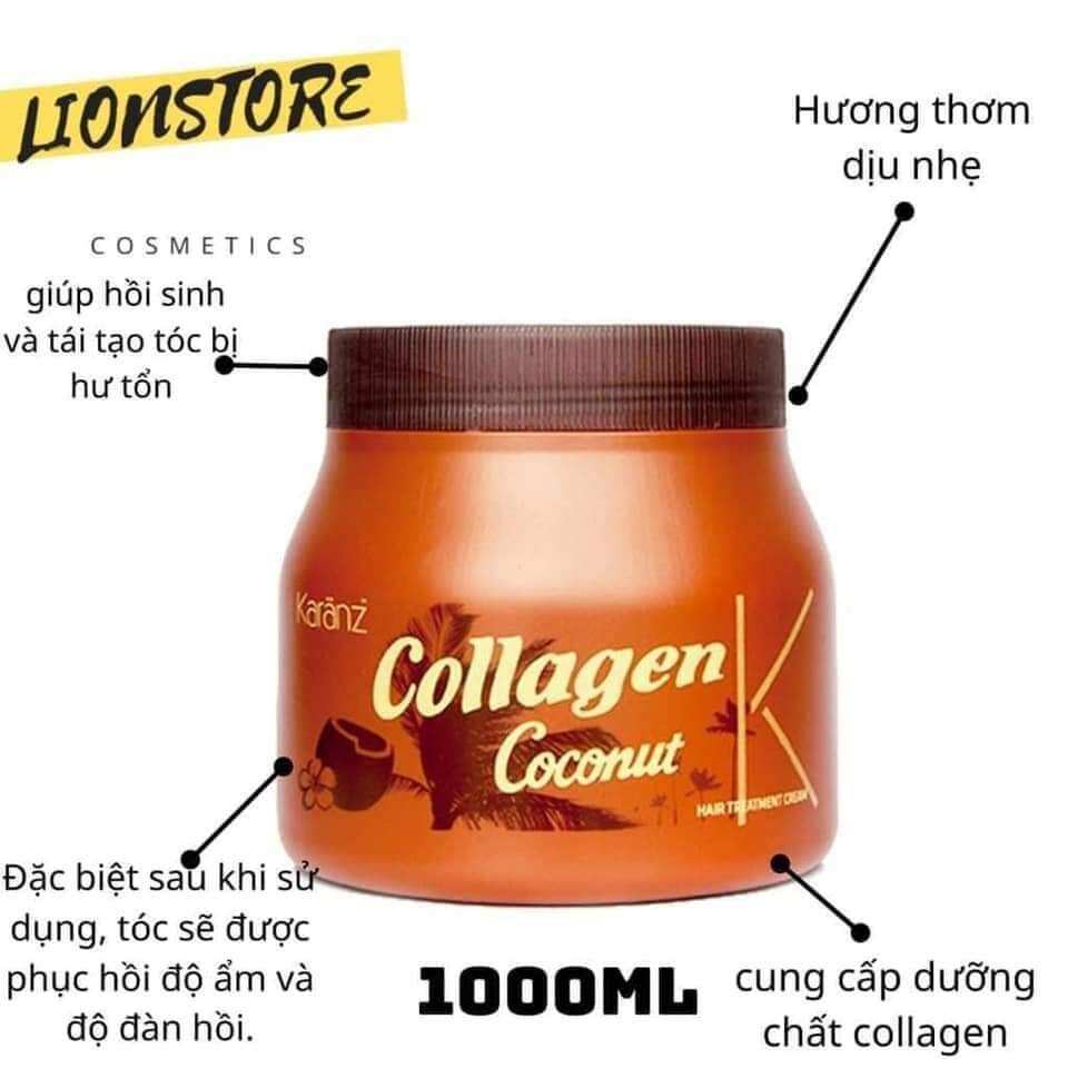 Hấp dầu lạnh, ủ tóc siêu mượt colagenl 1000ml