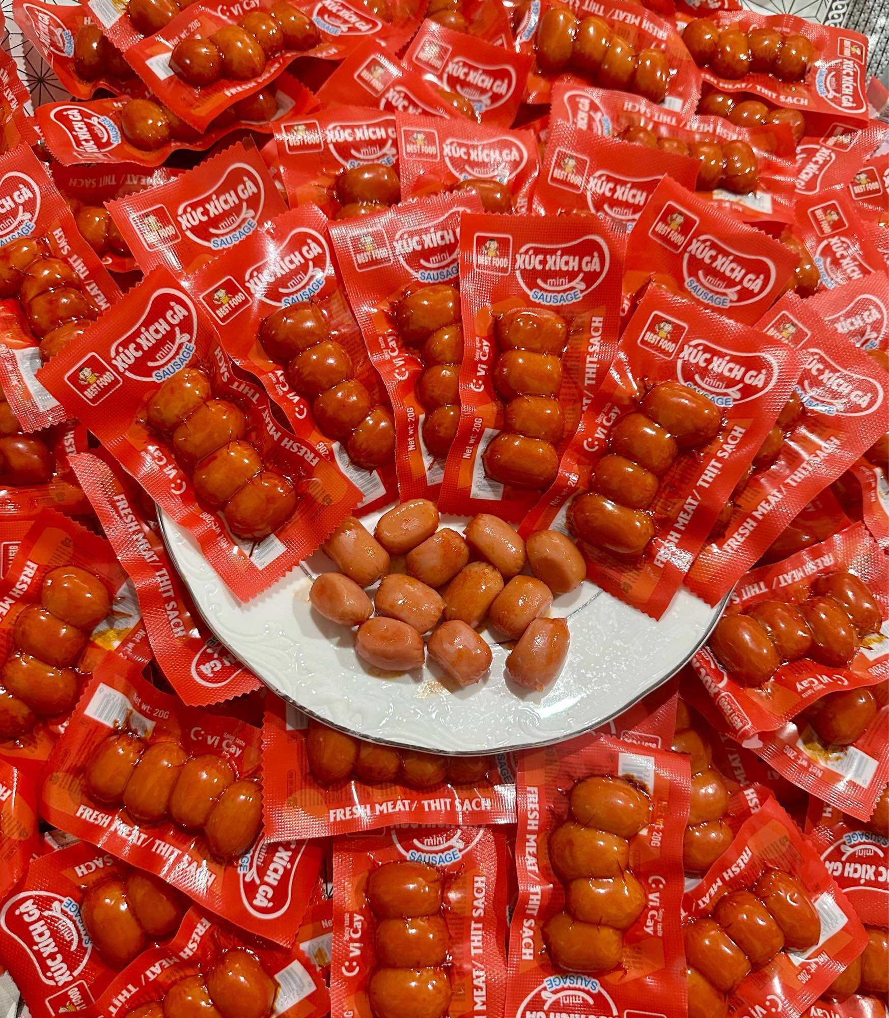 Combo 20gói Xúc xích Bi 4 viên Best food