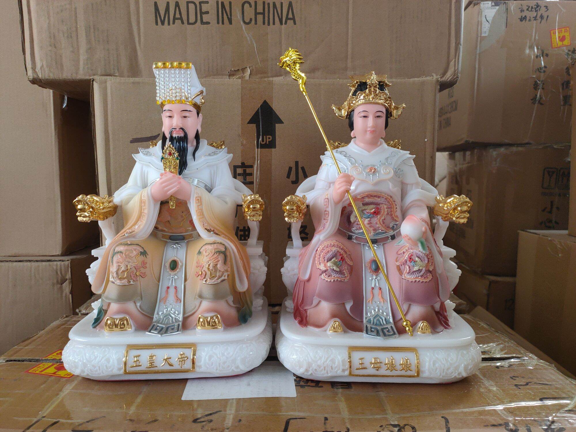Tượng Ngọc Hoàng Thượng Đế, Tây Vương Mẫu cao 30cm
