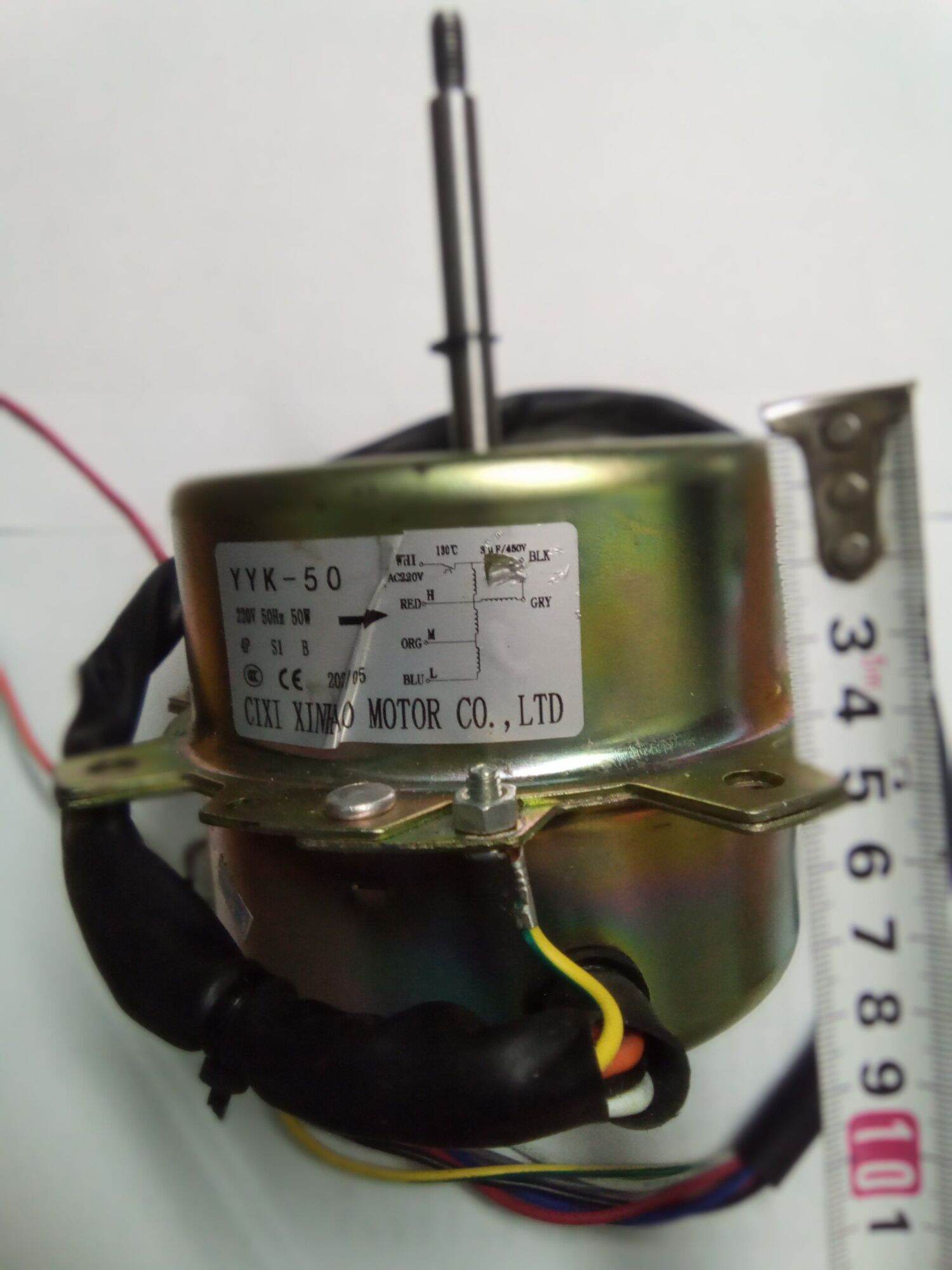 Motor quạt hơi nước 50w, model y yk-50, trục 8mm, quay ngược.