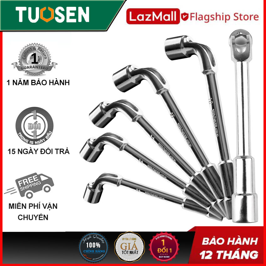 Tuýp điếu cao cấp hãng TUOSEN, Cờ lê chữ L đủ size từ 6mm đến 22mm (giá 1 chiếc)