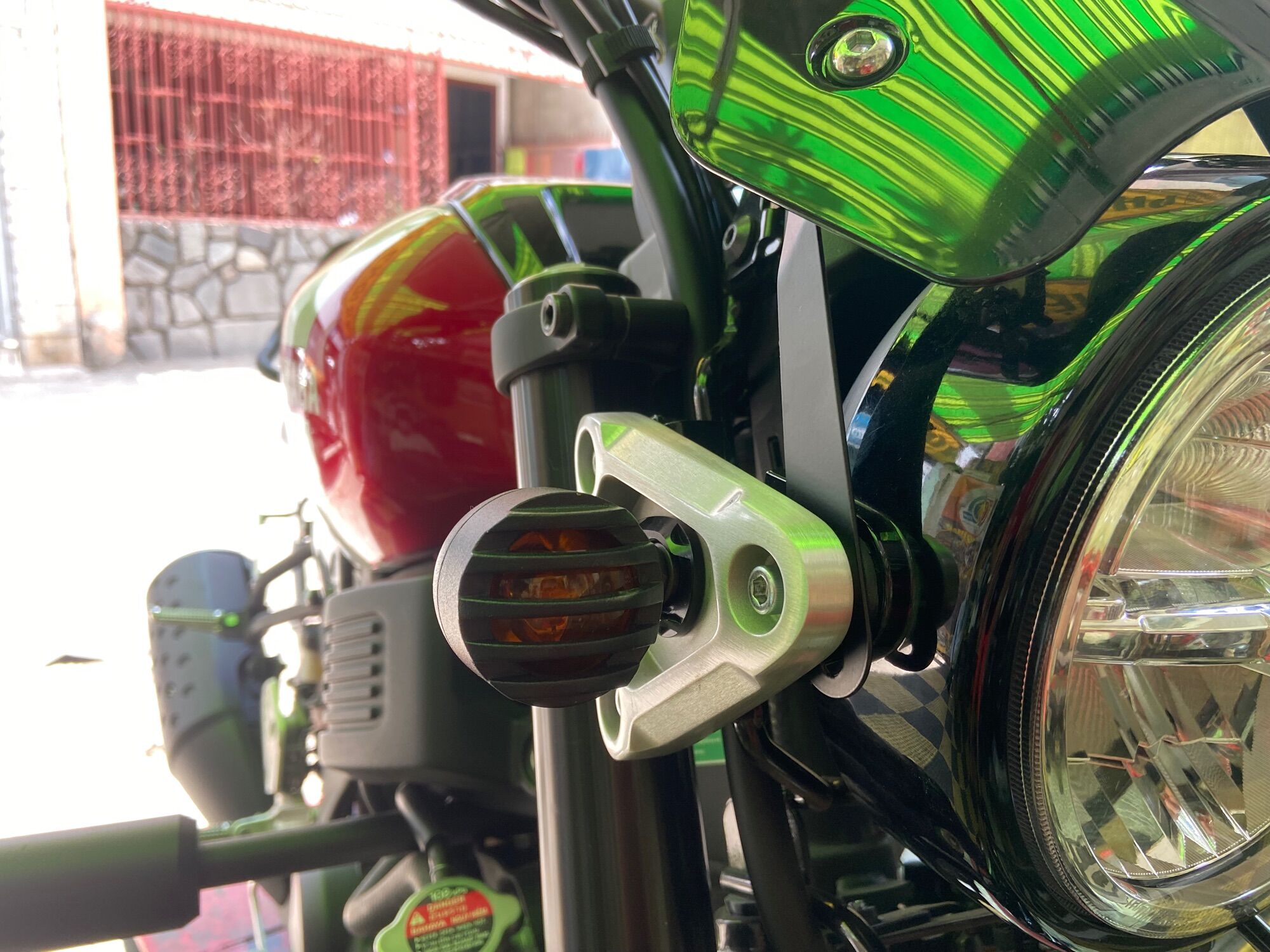 Cặp Đèn Xi Nhan Cho Xe Motor Cafe Racer Bobber và Tracker